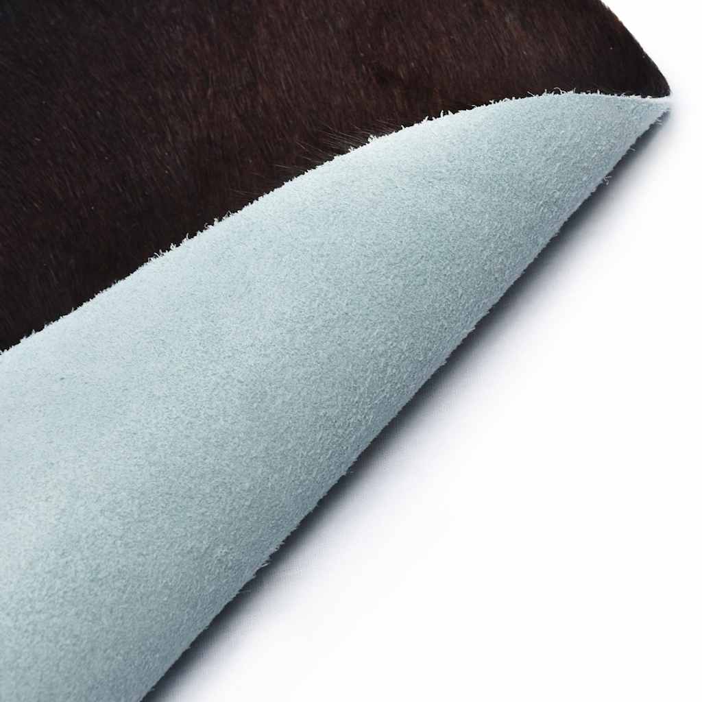 Tapis en véritable peau de vache Noir