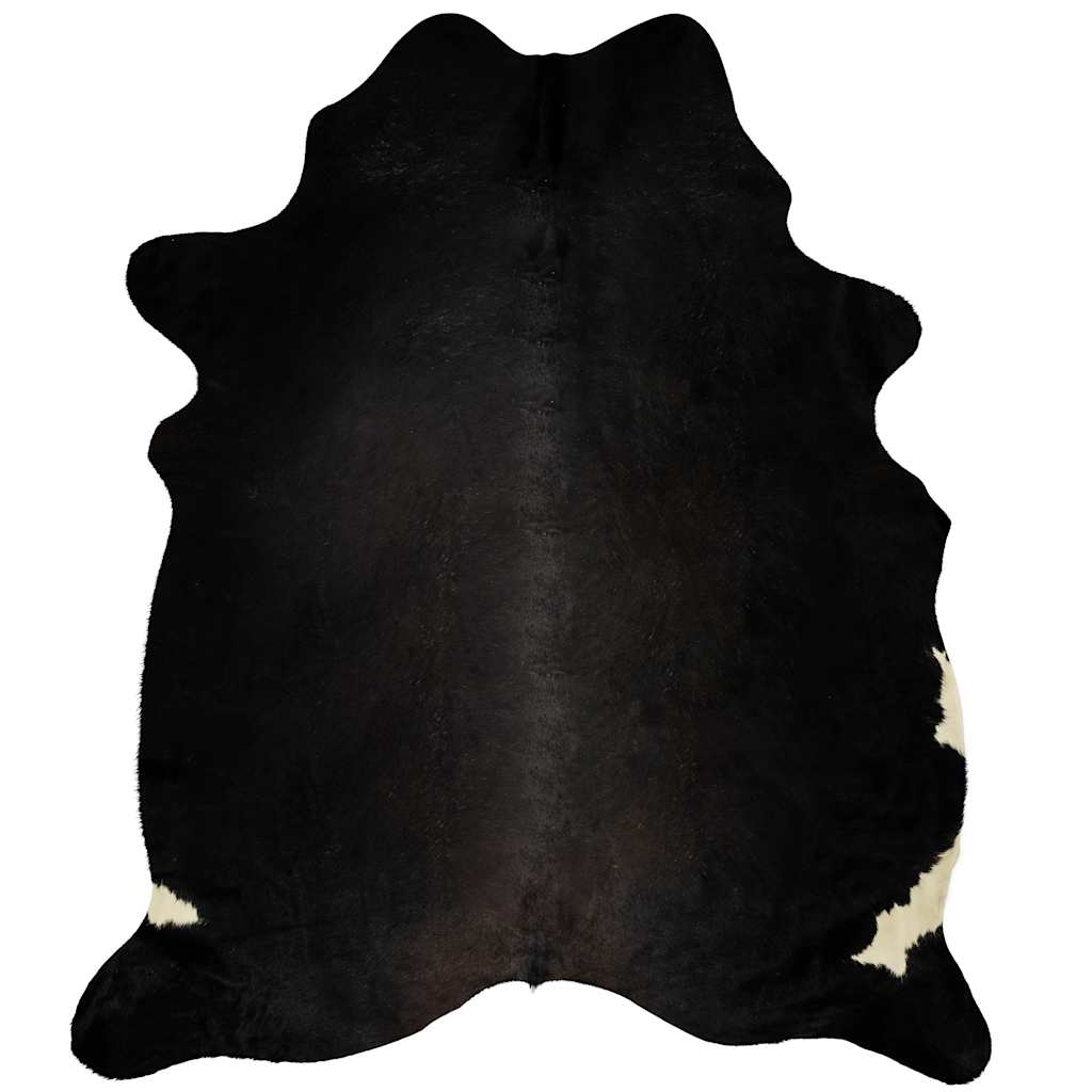 Tapis en véritable peau de vache Noir