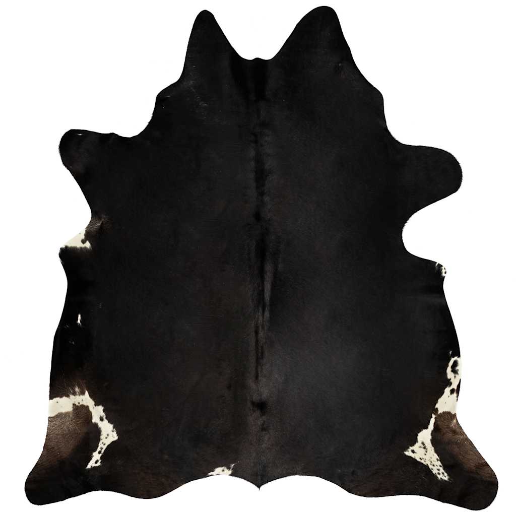 Tapis en véritable peau de vache Noir