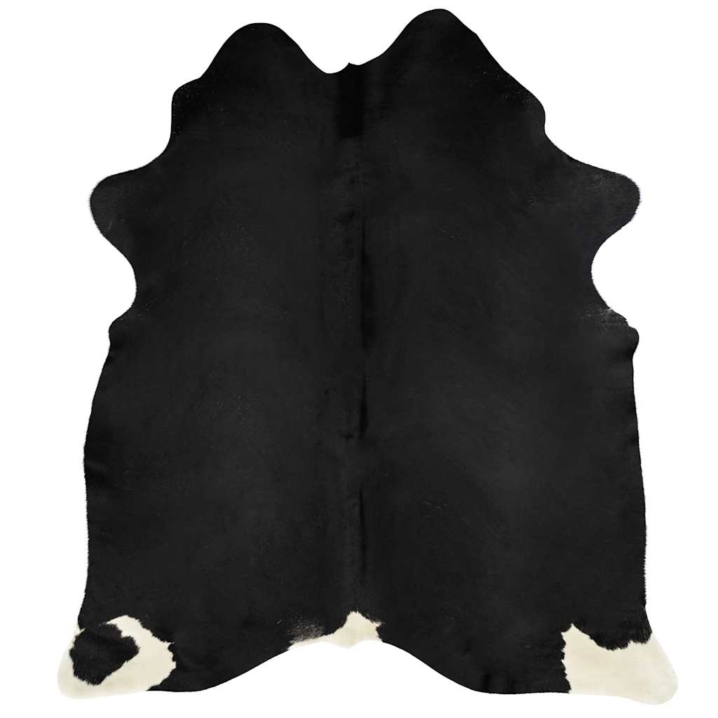 Tapis en véritable peau de vache Noir