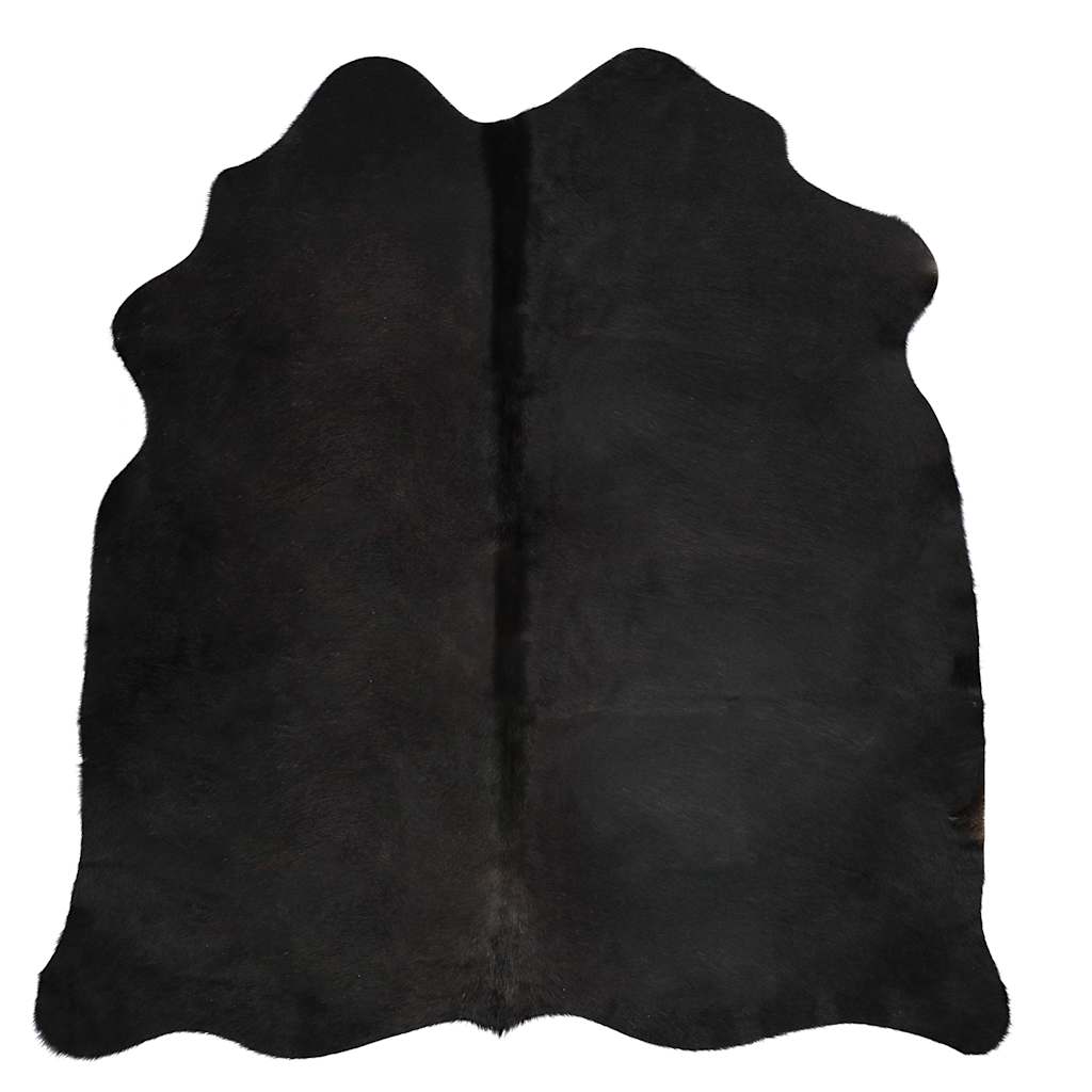 Tapis en véritable peau de vache Noir