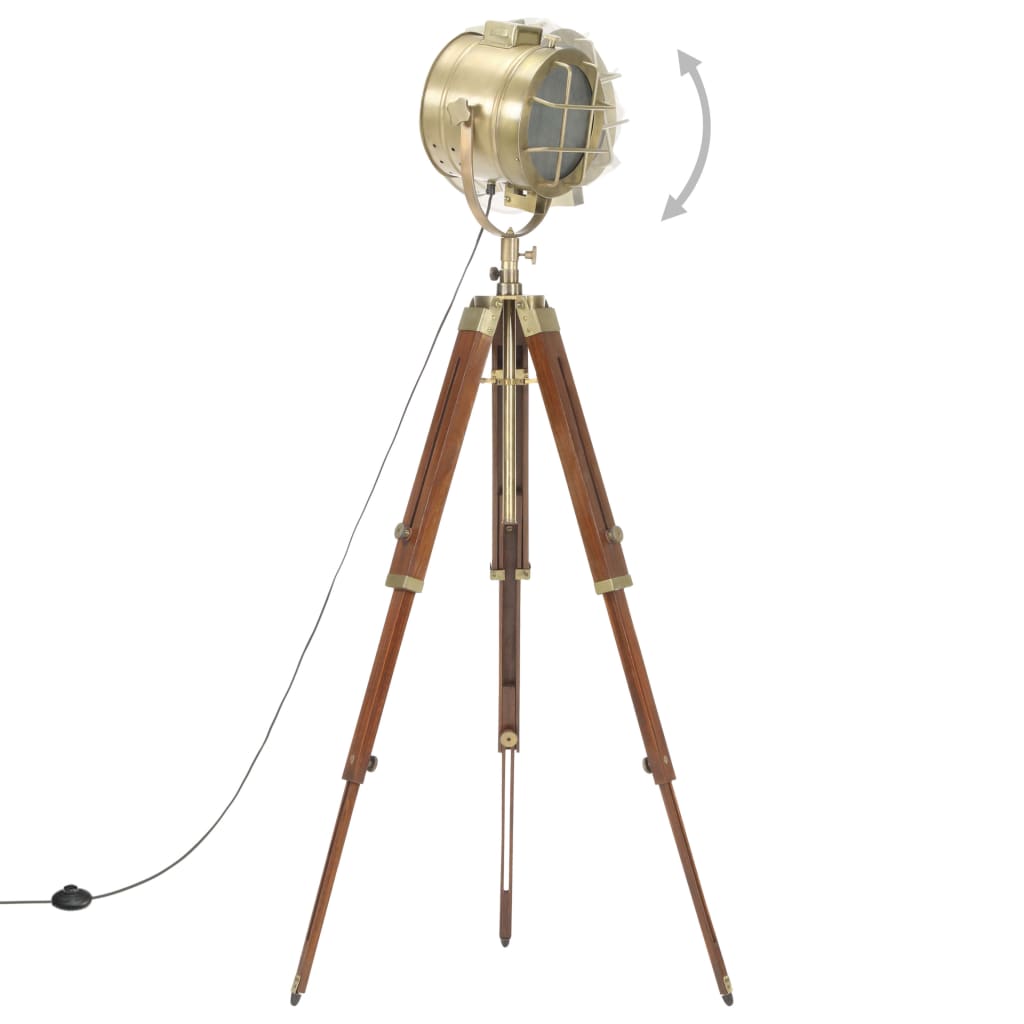 Lampadaire bois de manguier massif 165 cm