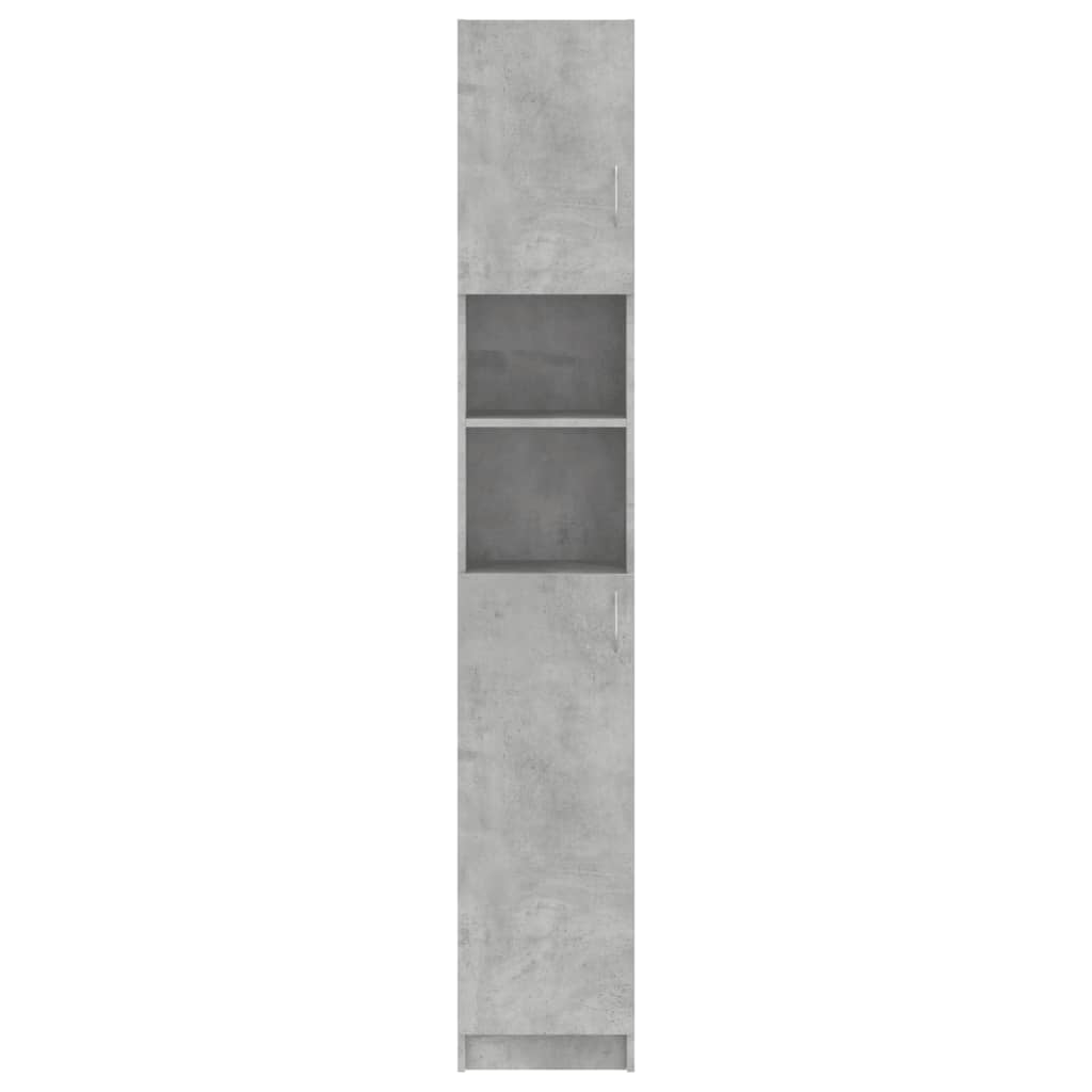 Armoire salle de bain Gris béton 32x25,5x190 cm Bois ingénierie