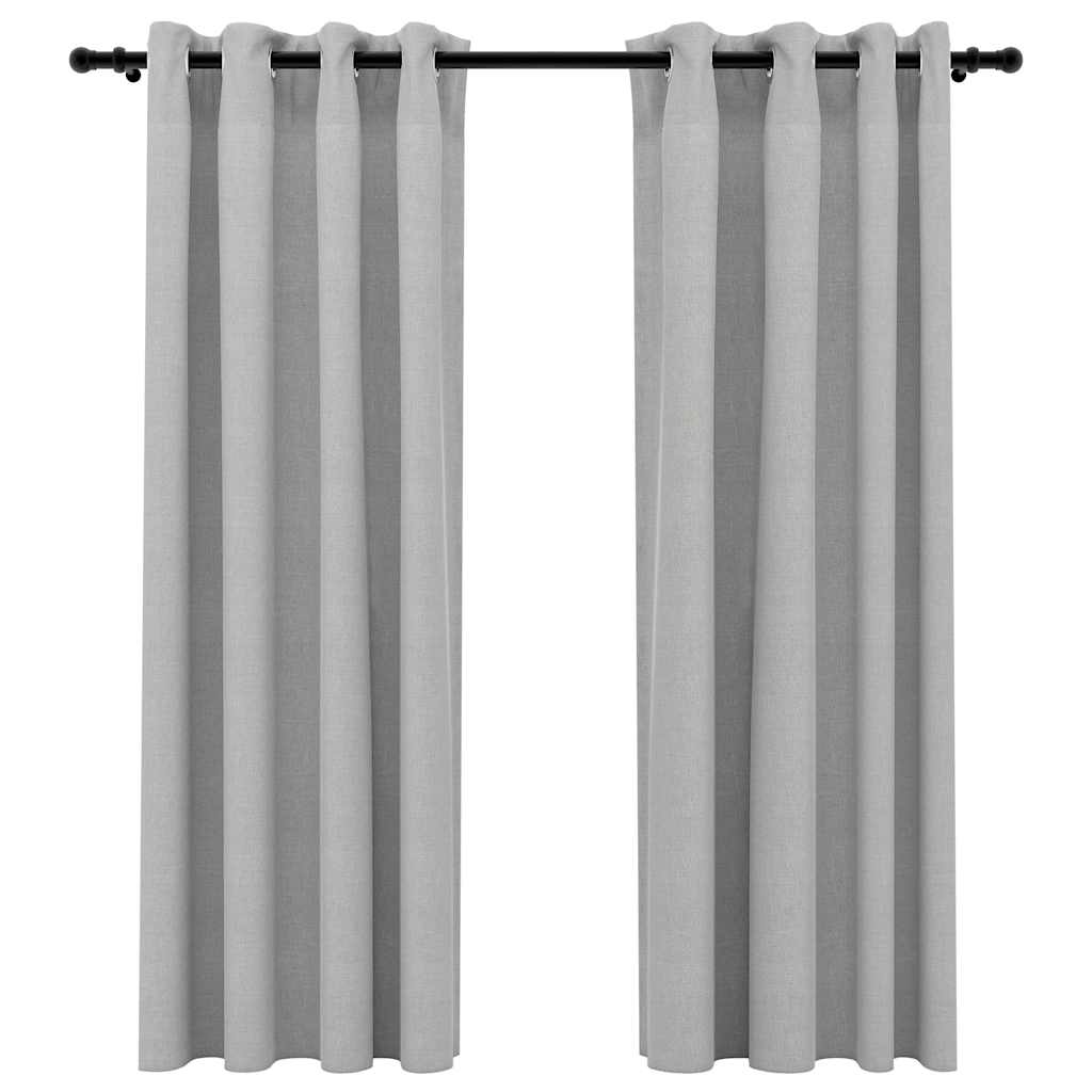Rideaux occultants Aspect lin 140x175cm