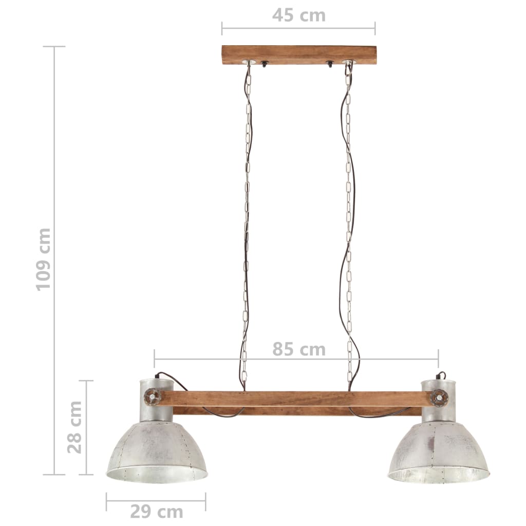Lampe suspendue Argenté 109 cm