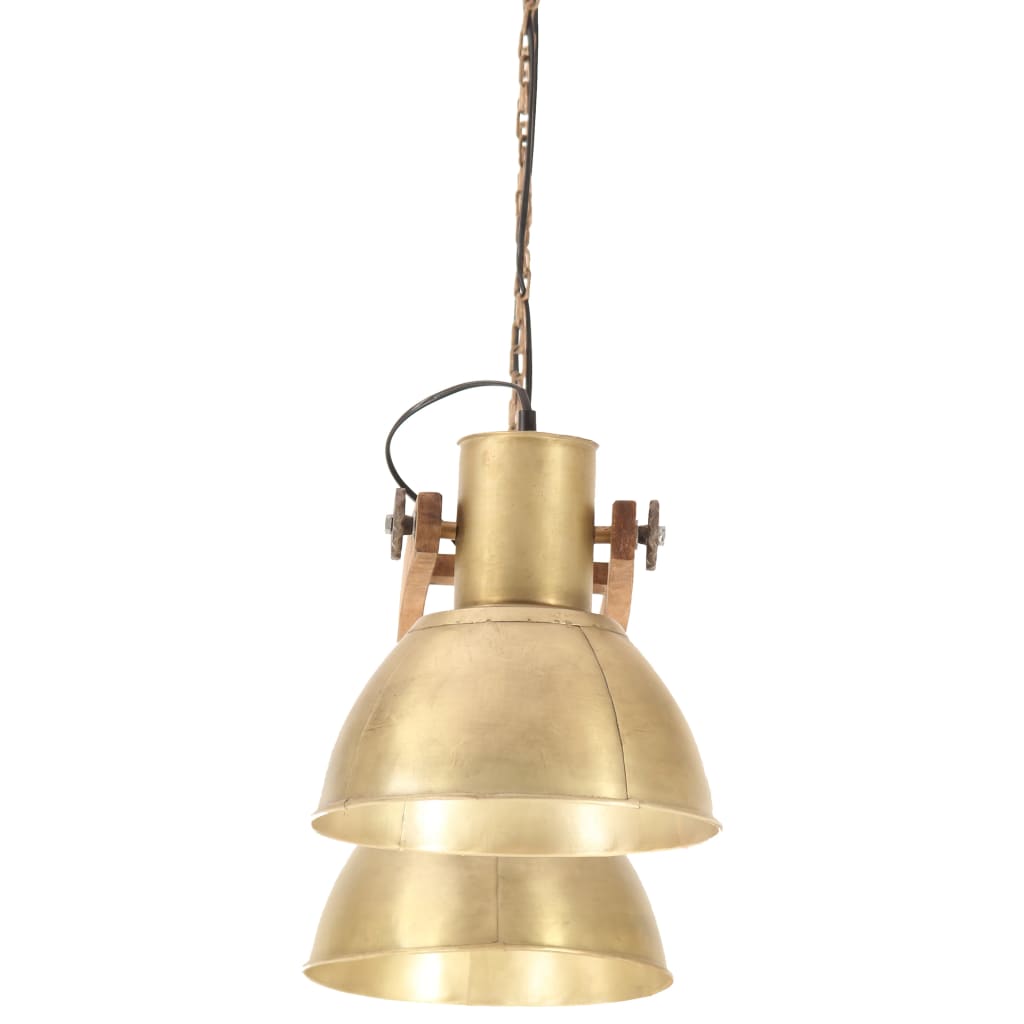 Lampe suspendue industrielle Laiton 109cm