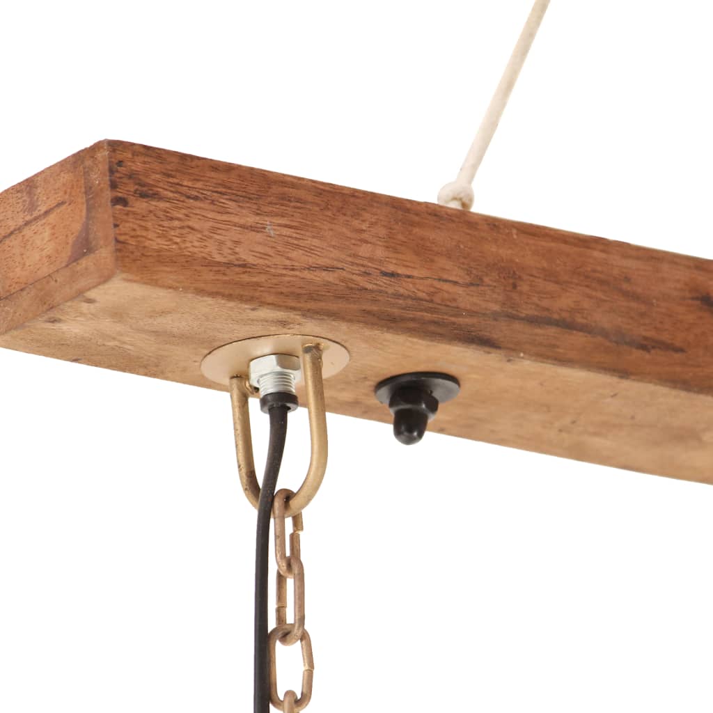 Lampe suspendue industrielle Laiton 109cm