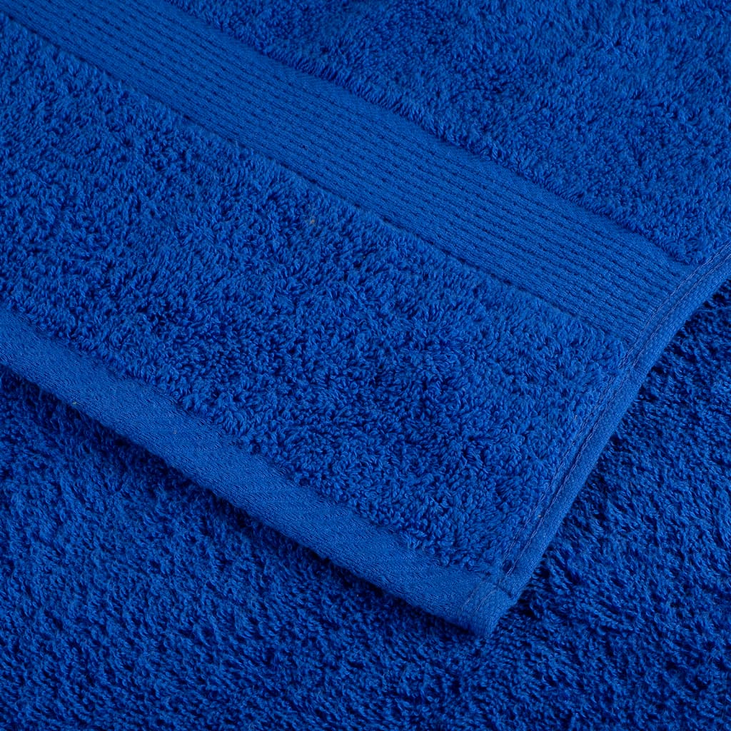 Serviettes de douche x4 Bleu 140cm