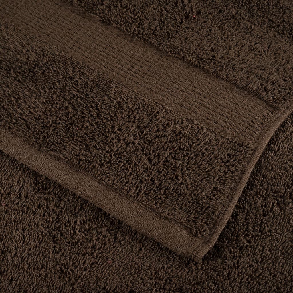 Serviettes de douche x4 Marron 140cm