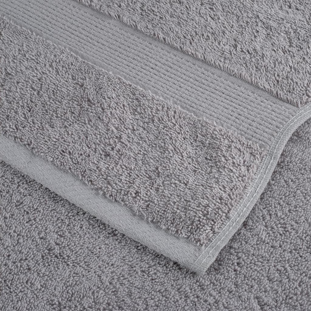 Serviettes de douche x4 Gris 140cm