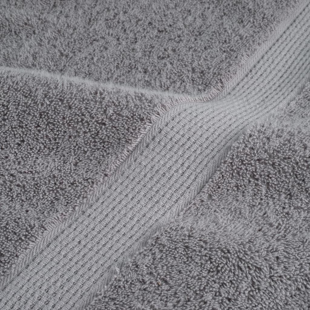 Serviettes de douche x4 Gris 140cm