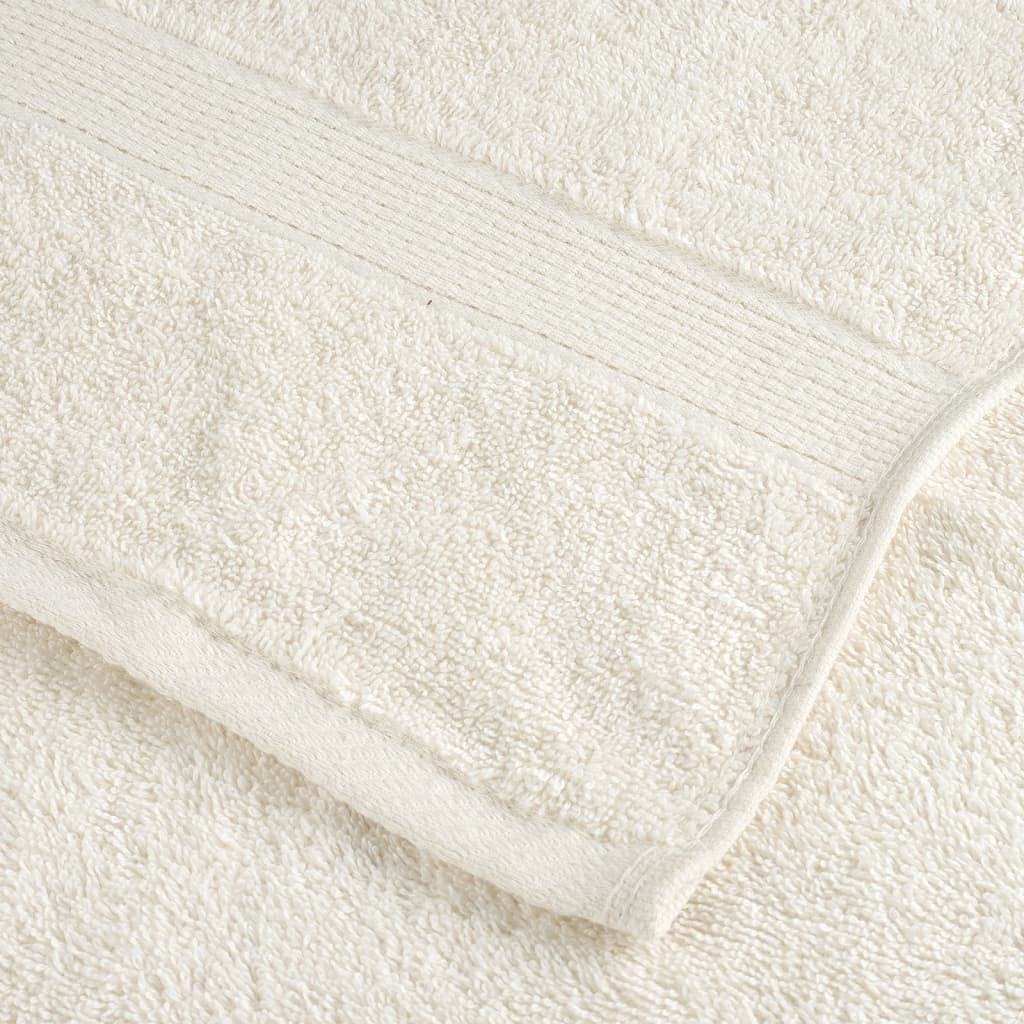 Serviettes de douche x4 Crème 140cm
