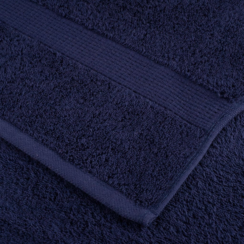 Ensemble de serviettes x8 Bleu marine