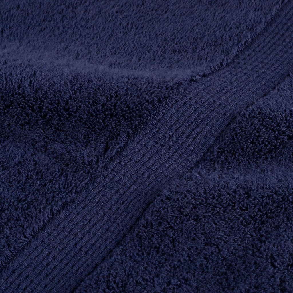 Ensemble de serviettes x8 Bleu marine