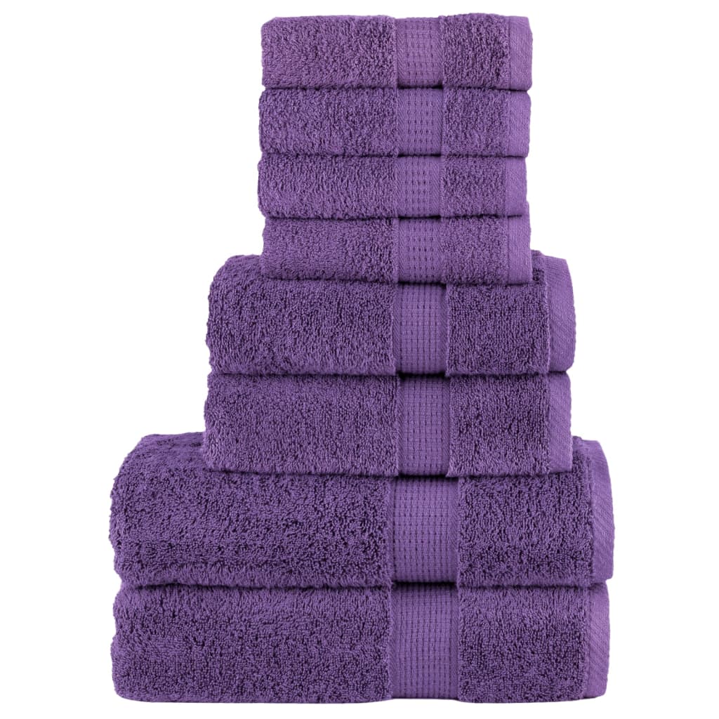 Ensemble de serviette x8 Violet