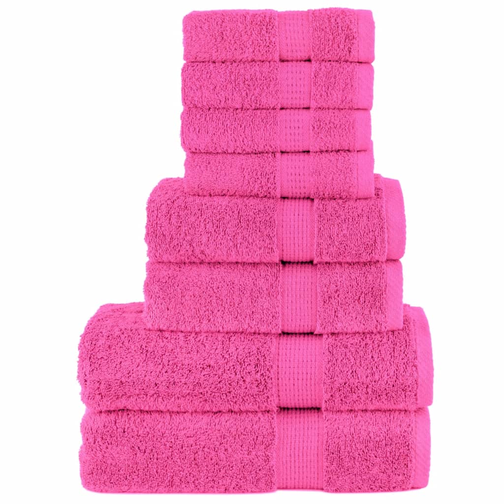 Ensemble de serviettes x8 Rose