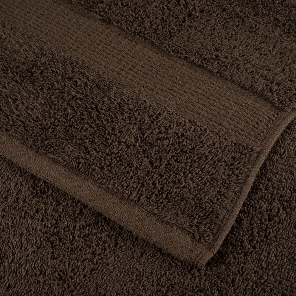 Ensemble de serviettes x6 Marron