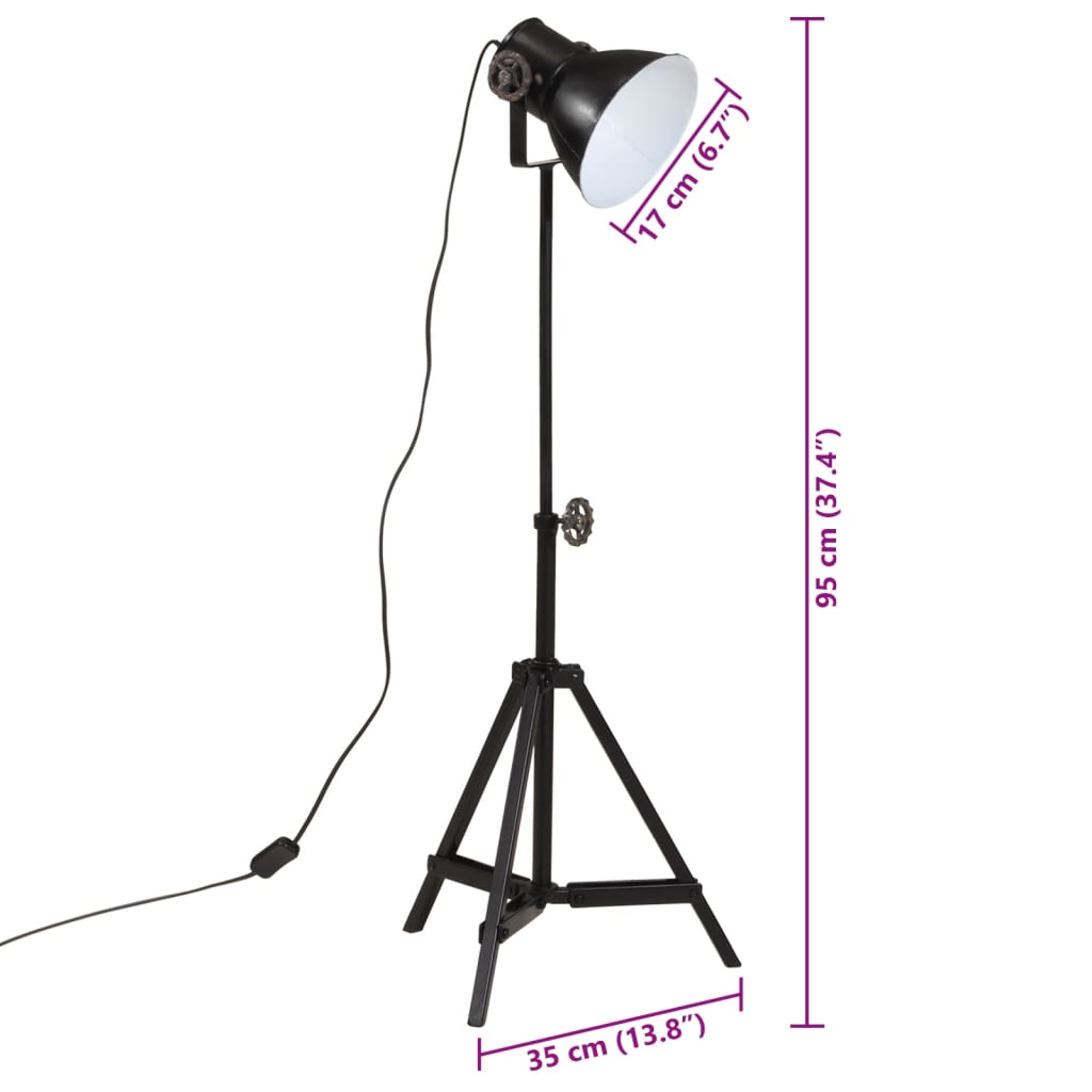 Lampadaire Noir 95cm