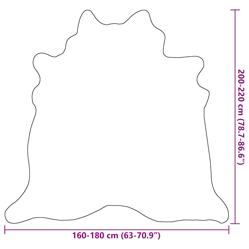 Tapis en véritable peau de vache Beige