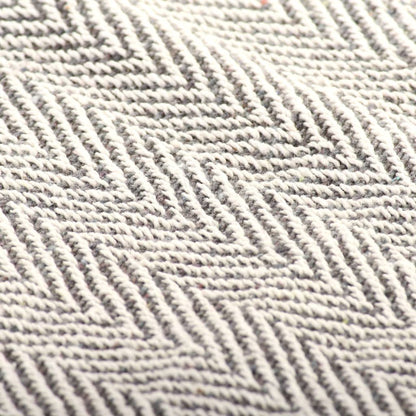 Plaid en Coton Gris 125x150 cm