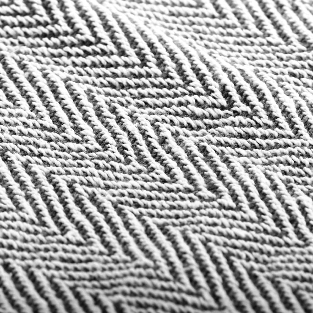 Plaid en Coton Bleu Marine 125x150 cm