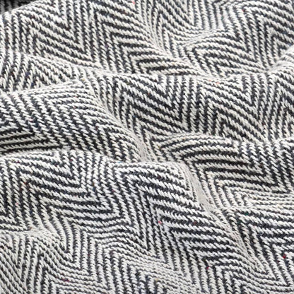 Plaid en Coton Bleu Marine 220x250 cm