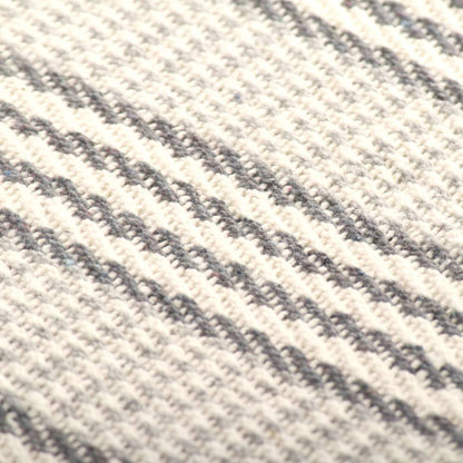 Plaid en Coton Gris & Blanc 220x250 cm