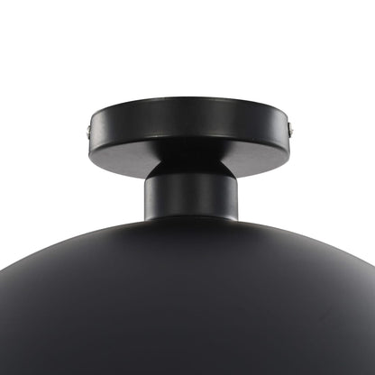 Plafonnier Noir et doré Semi sphérique