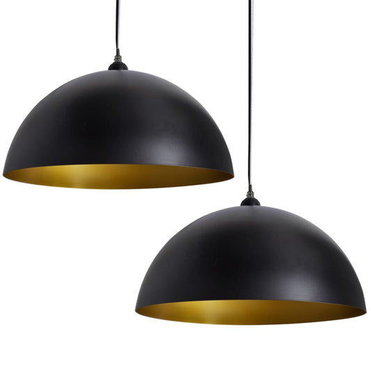 Plafonniers Semi sphérique Noir