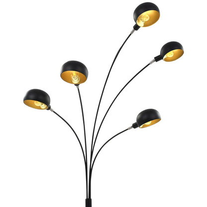 Lampadaire Noir et doré