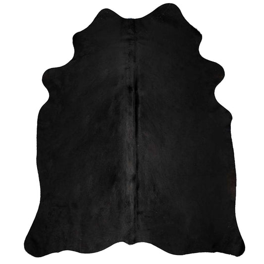 Tapis en véritable peau de vache Noir