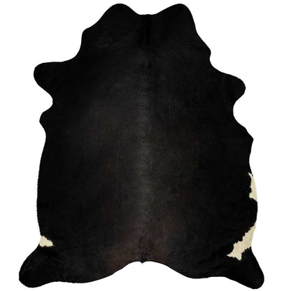 Tapis en véritable peau de vache Noir