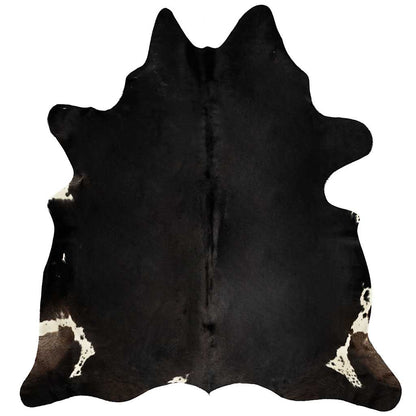Tapis en véritable peau de vache Noir