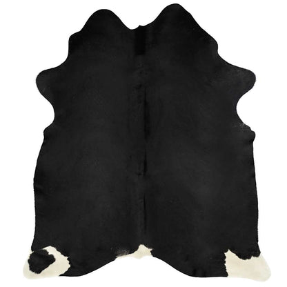 Tapis en véritable peau de vache Noir