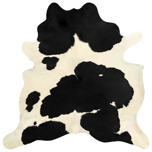 Tapis en Véritable peau de Vache Noir & Blanc