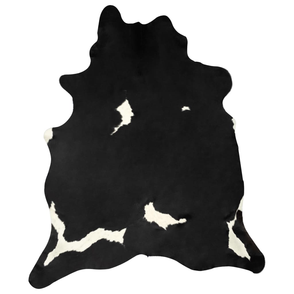 Tapis en Véritable peau de Vache Noir & Blanc
