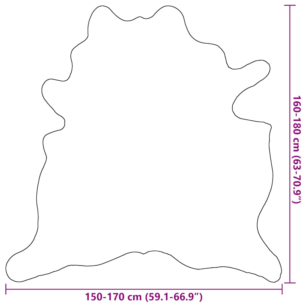 Tapis en Véritable peau de Vache Noir & Blanc