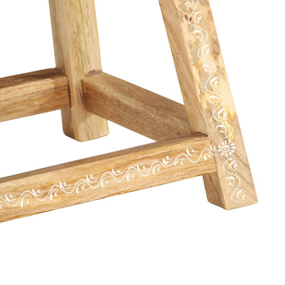 Tabouret peint à la main en Bois de manguier
