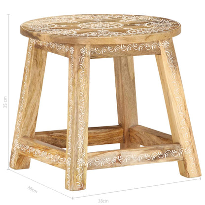 Tabouret peint à la main en Bois de manguier