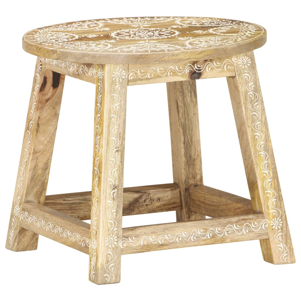 Tabouret peint à la main en Bois de manguier