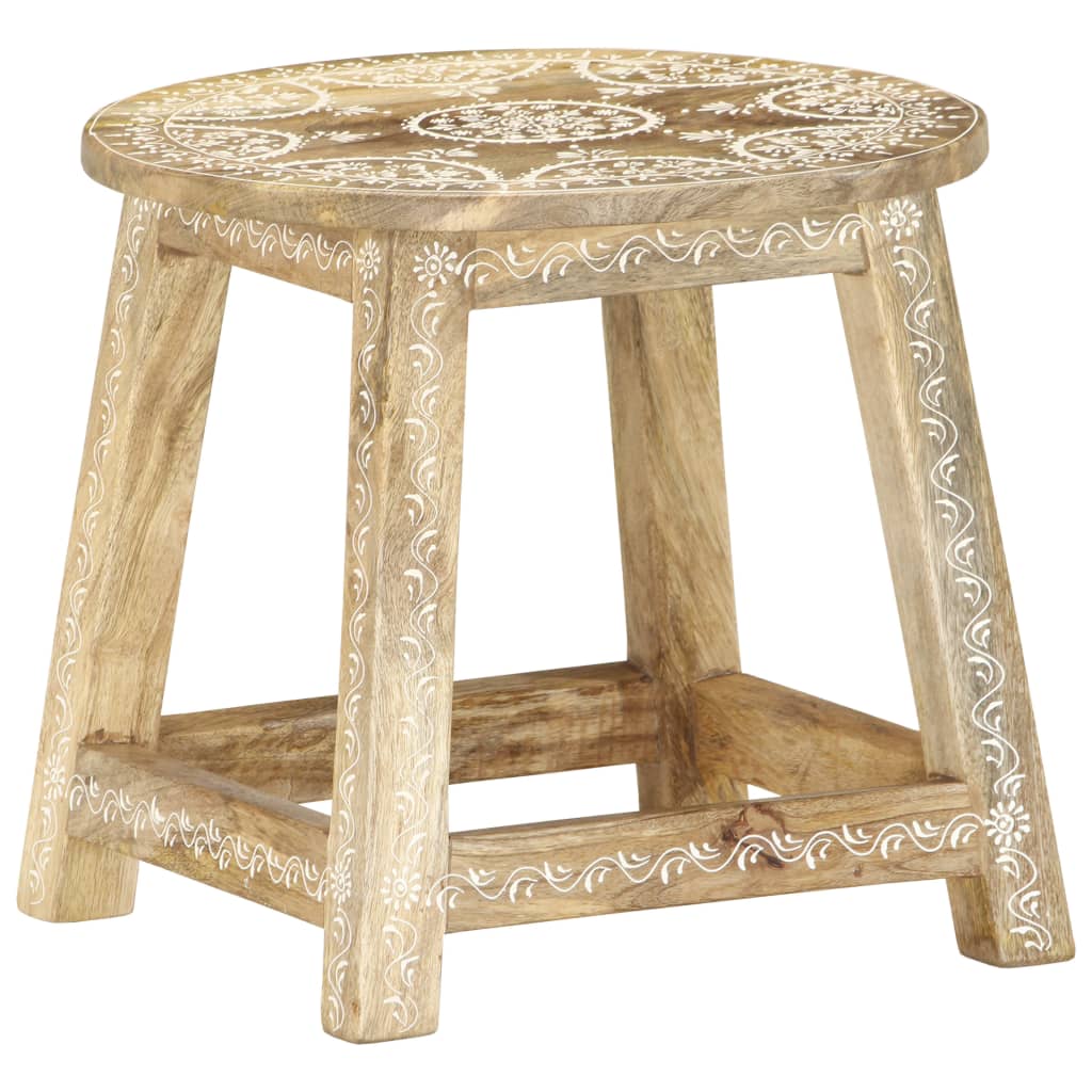 Tabouret peint à la main en Bois de manguier