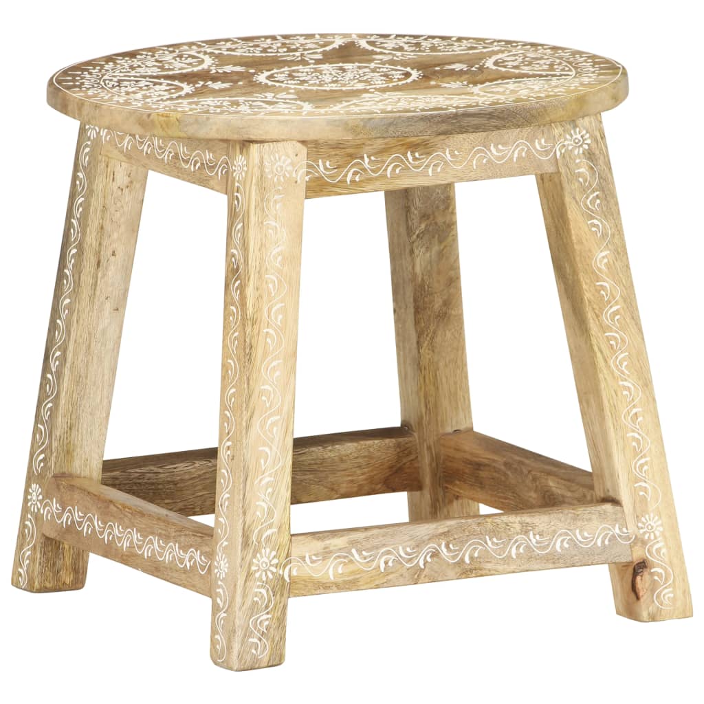 Tabouret peint à la main en Bois de manguier