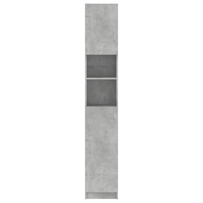 Armoire salle de bain Gris béton 32x25,5x190 cm Bois ingénierie