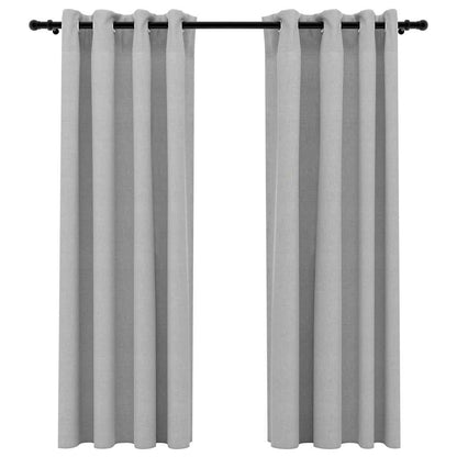 Rideaux occultants Aspect lin 140x175cm