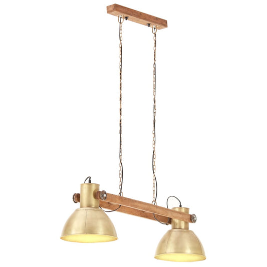 Lampe suspendue industrielle Laiton 109cm