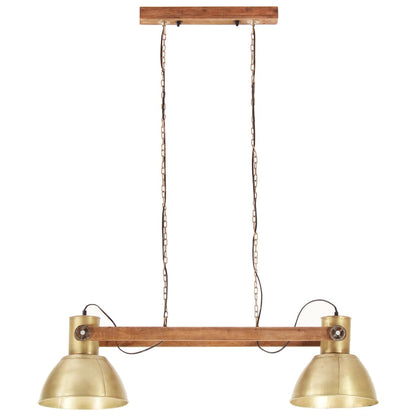 Lampe suspendue industrielle Laiton 109cm
