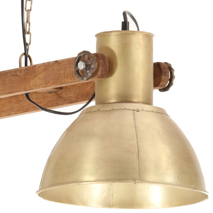 Lampe suspendue industrielle Laiton 109cm