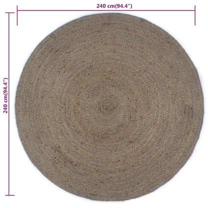 Tapis en Jute Gris 240 cm