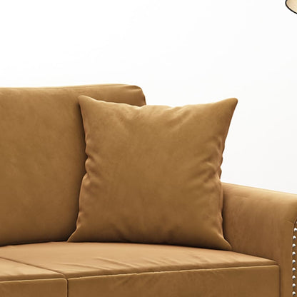Coussins Velour Marron
