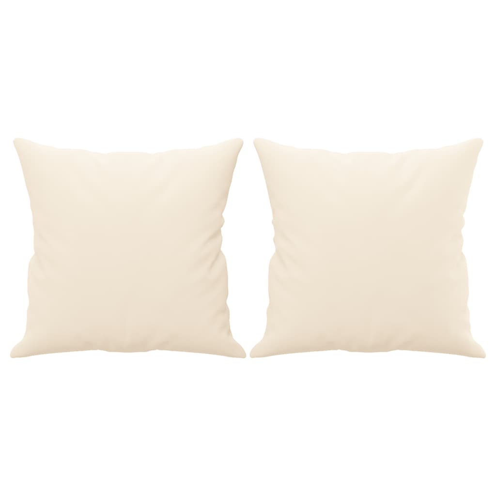 Coussins Velour Crème